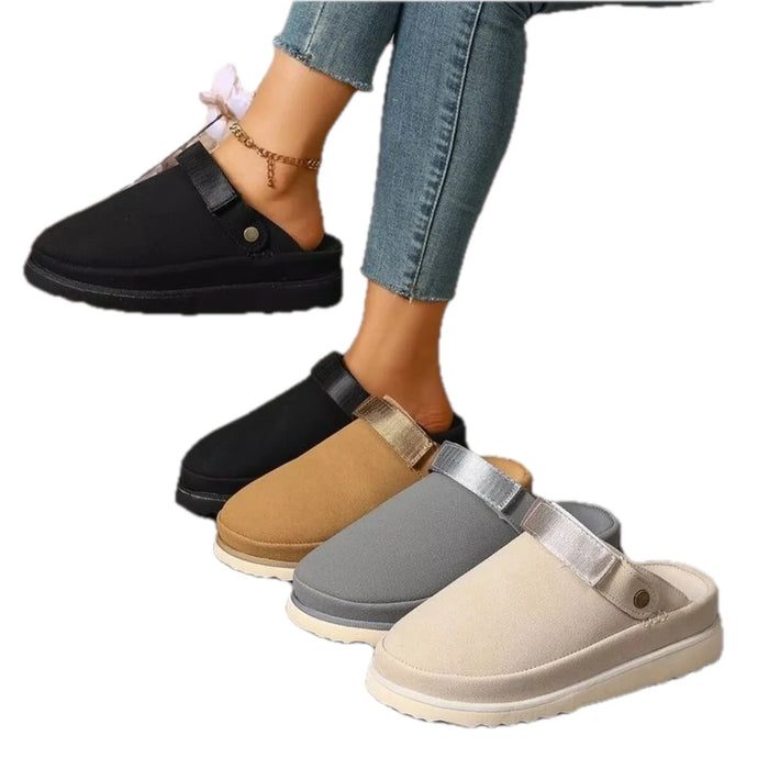 Women's Clog Strap Round Toe Slip-On Shoes