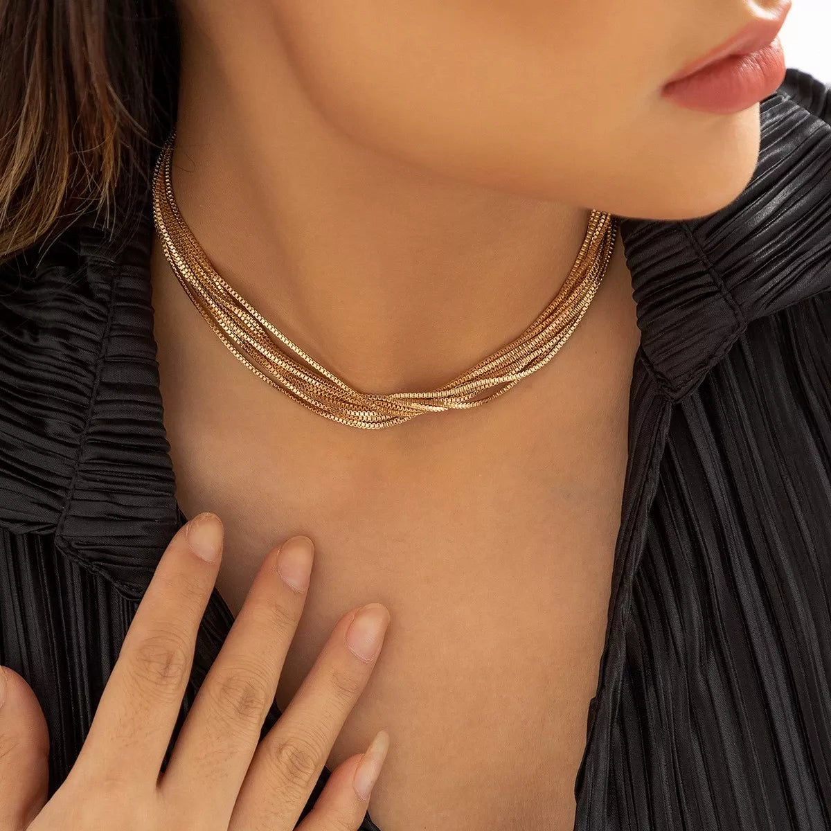 Multi Layered Adjustable Necklace – image 3 | Lilixa Trending Jewelry
