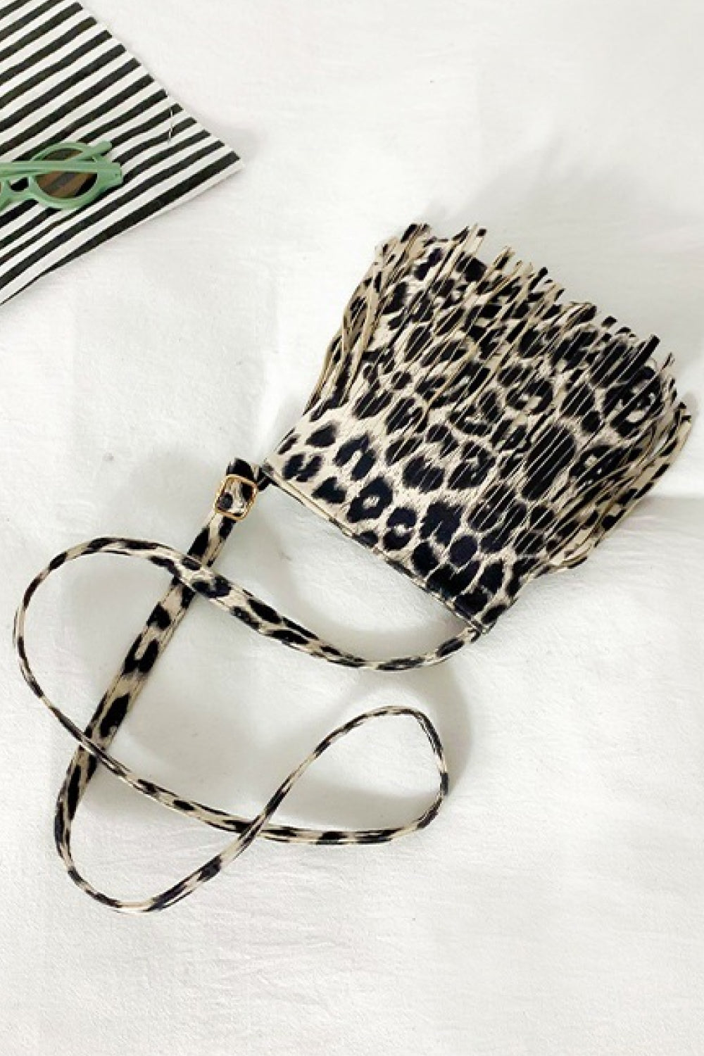 Adored Vegan Leather Crossbody Bag for Women with Fringe