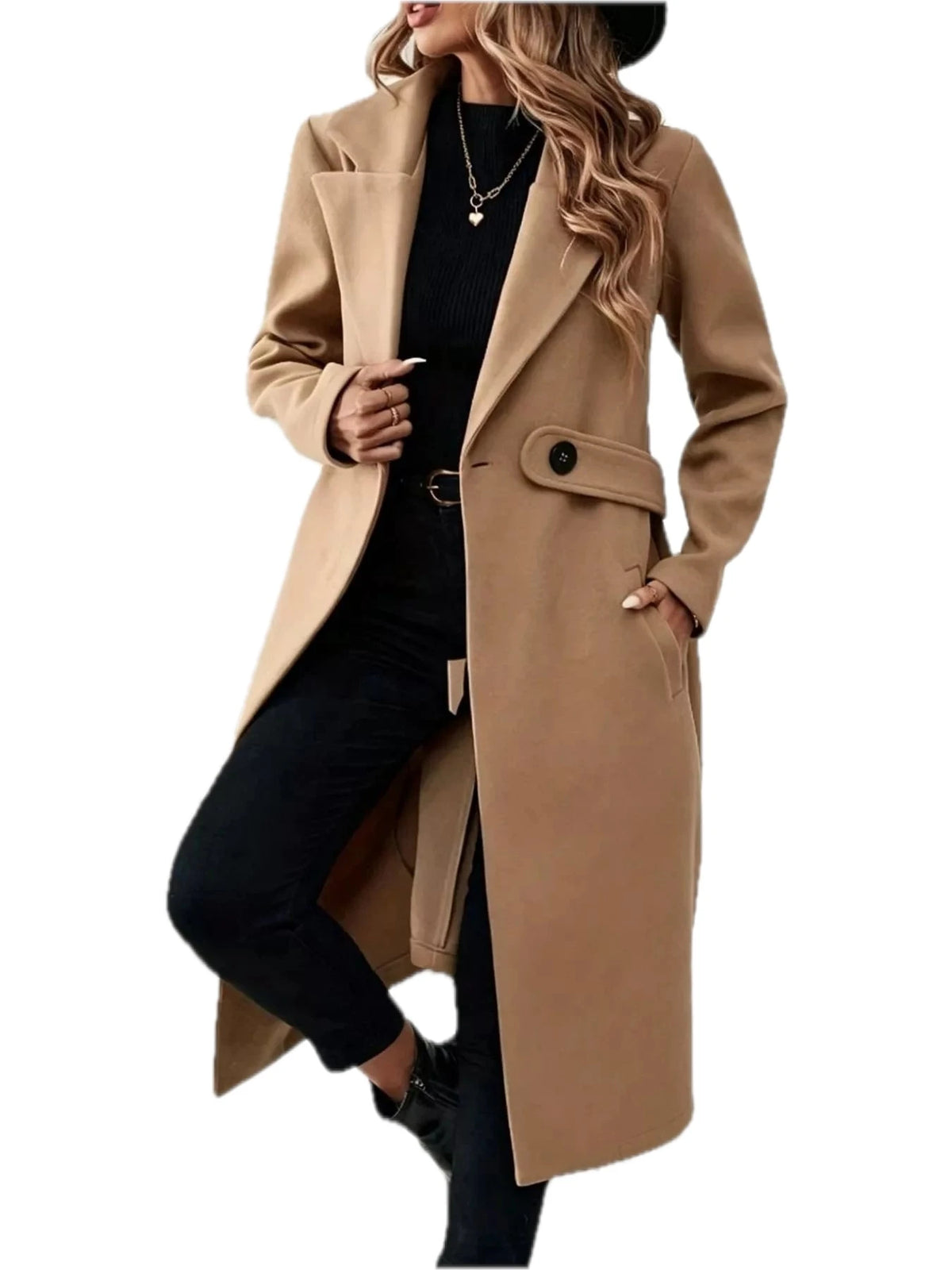 Single Button Longline Coat