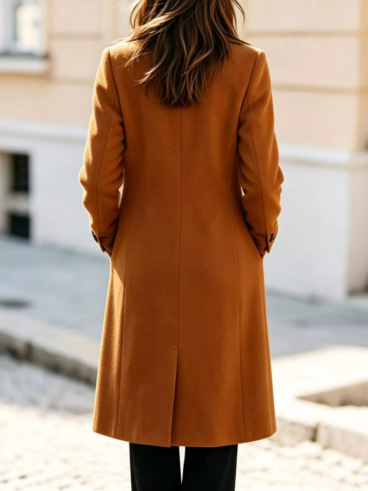 Double Breasted Lapel Coat