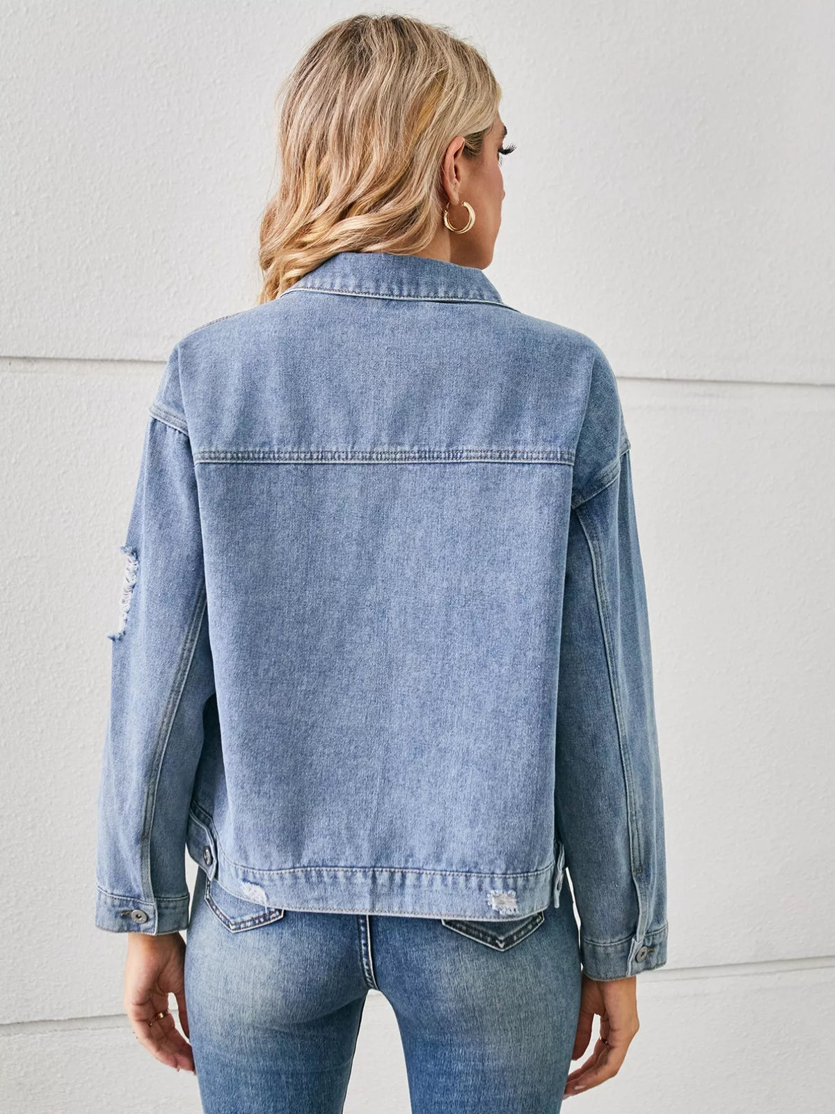 Snake Print Denim Jacket