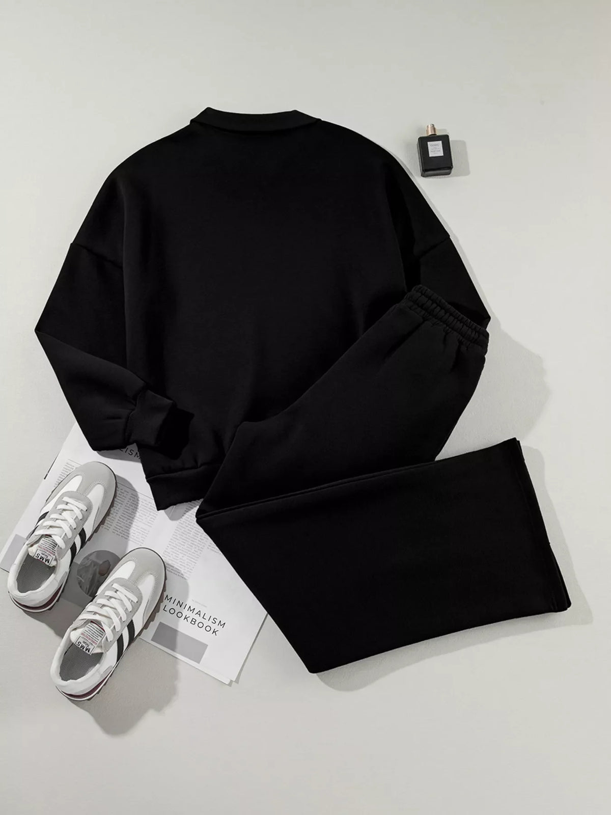Zip Up Jacket and Pants Active Two-Piece Set