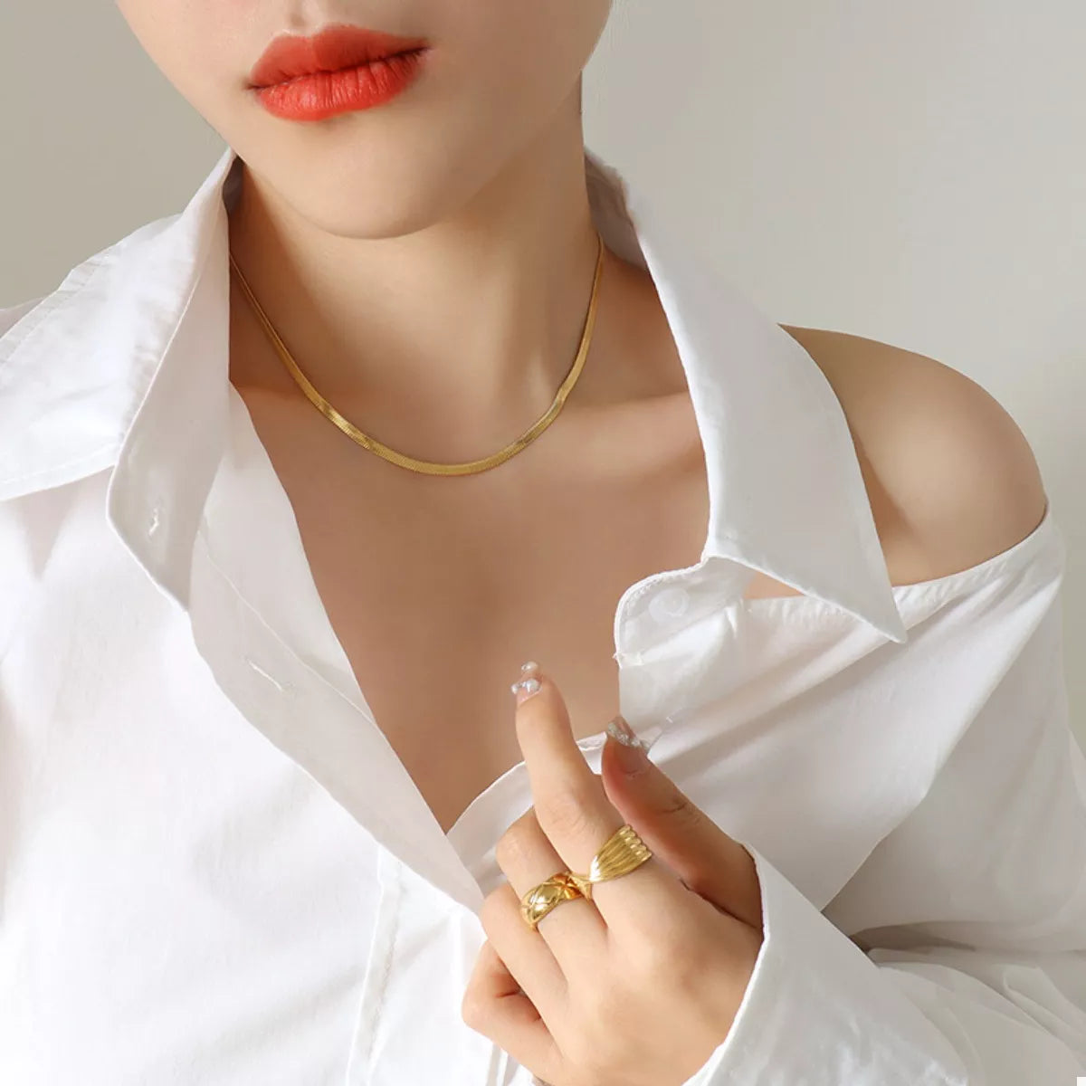 18K Gold-Plated Titanium Steel Necklace – image 1 | Lilixa Trending Jewelry