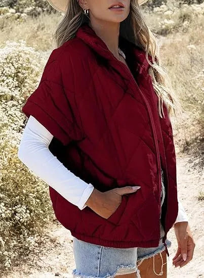 Quilted Zip Up Winter Coat