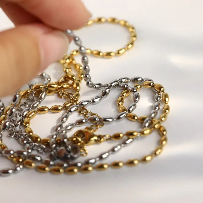 Titanium Steel Beaded Necklace – image 6 | Lilixa Trending Jewelry
