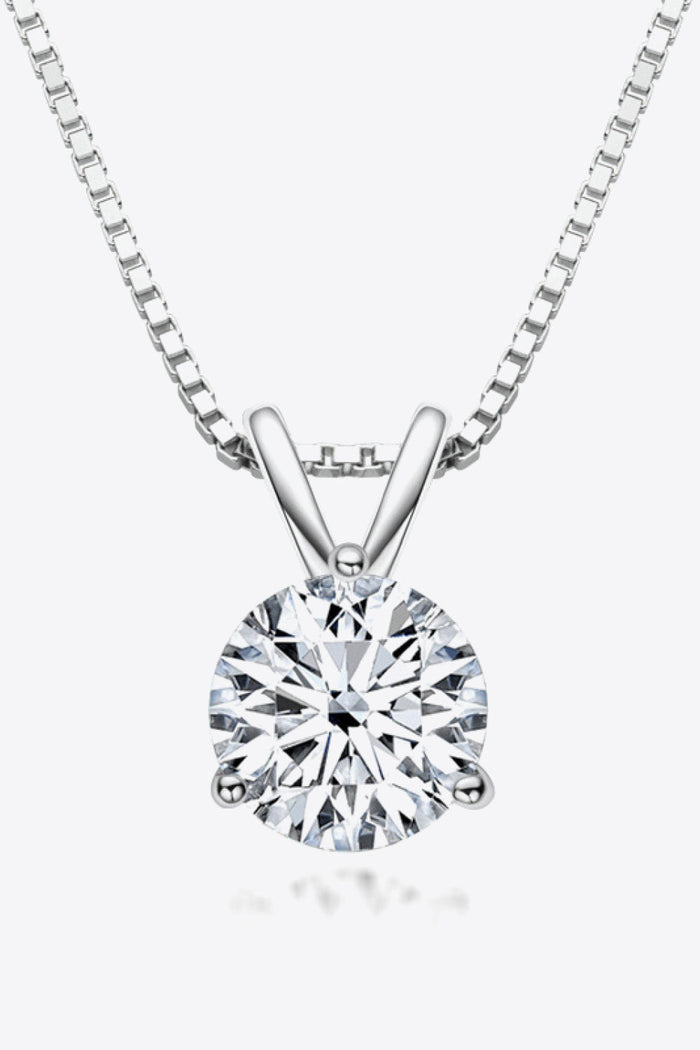 Adored Show Off 1 Carat Moissanite Pendant Necklace for Women