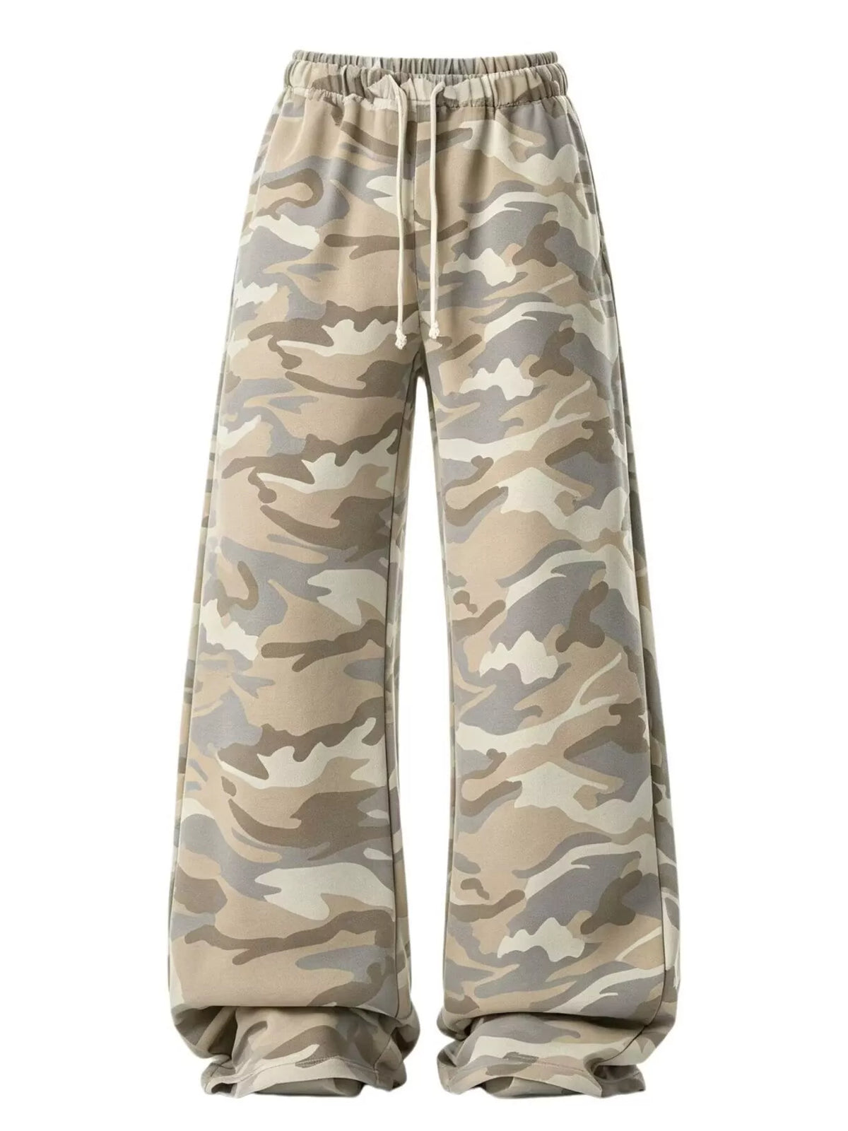 Men's Camouflage Wide Leg Pants in Tan