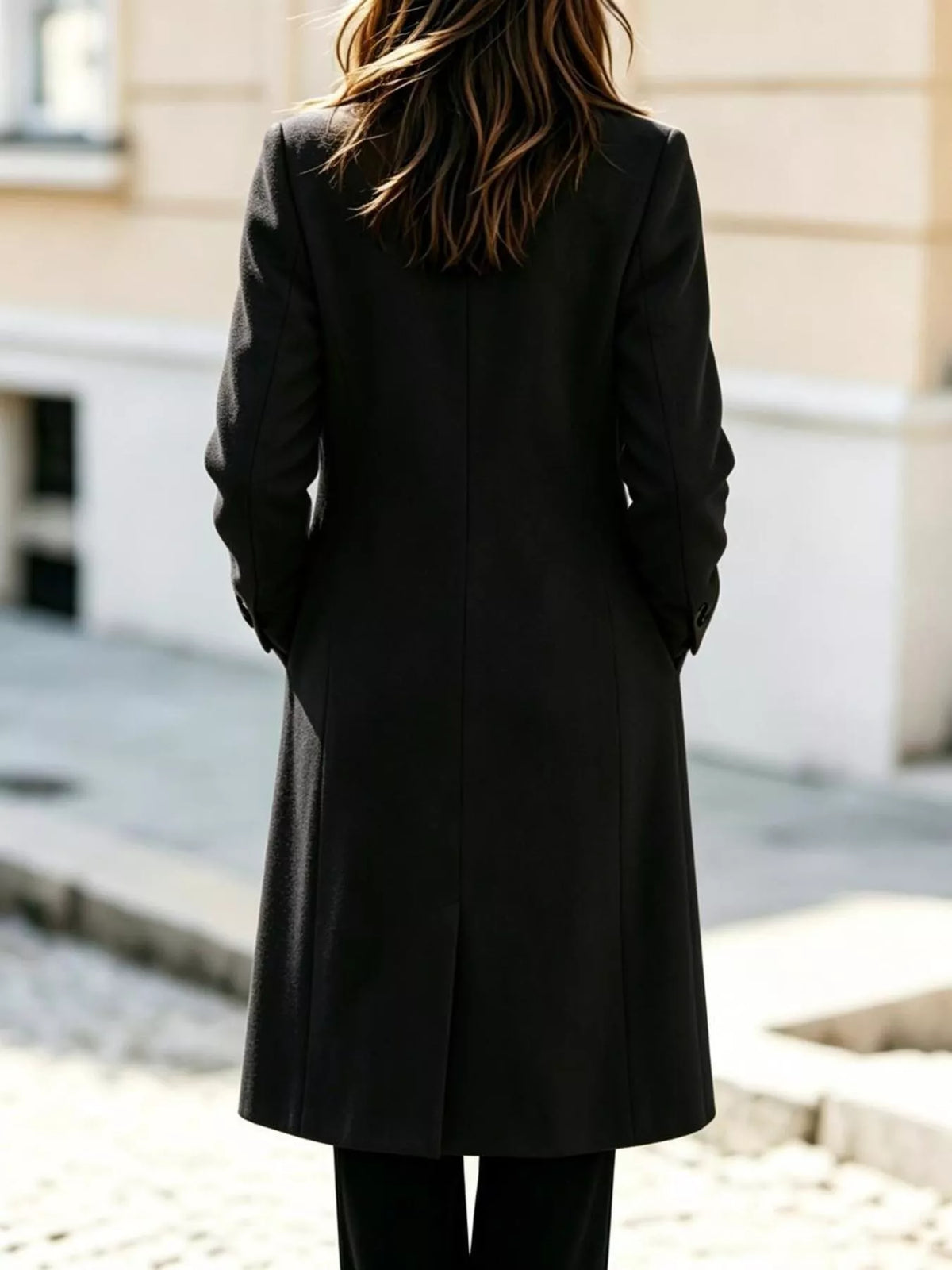 Double Breasted Lapel Coat