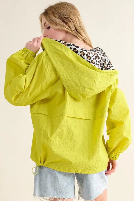 And The Why Leopard Windbreaker