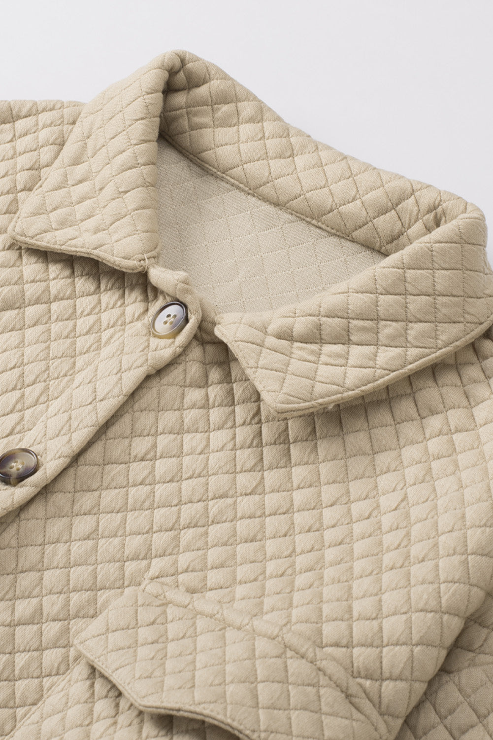 Button Down Collared Jacket for Women