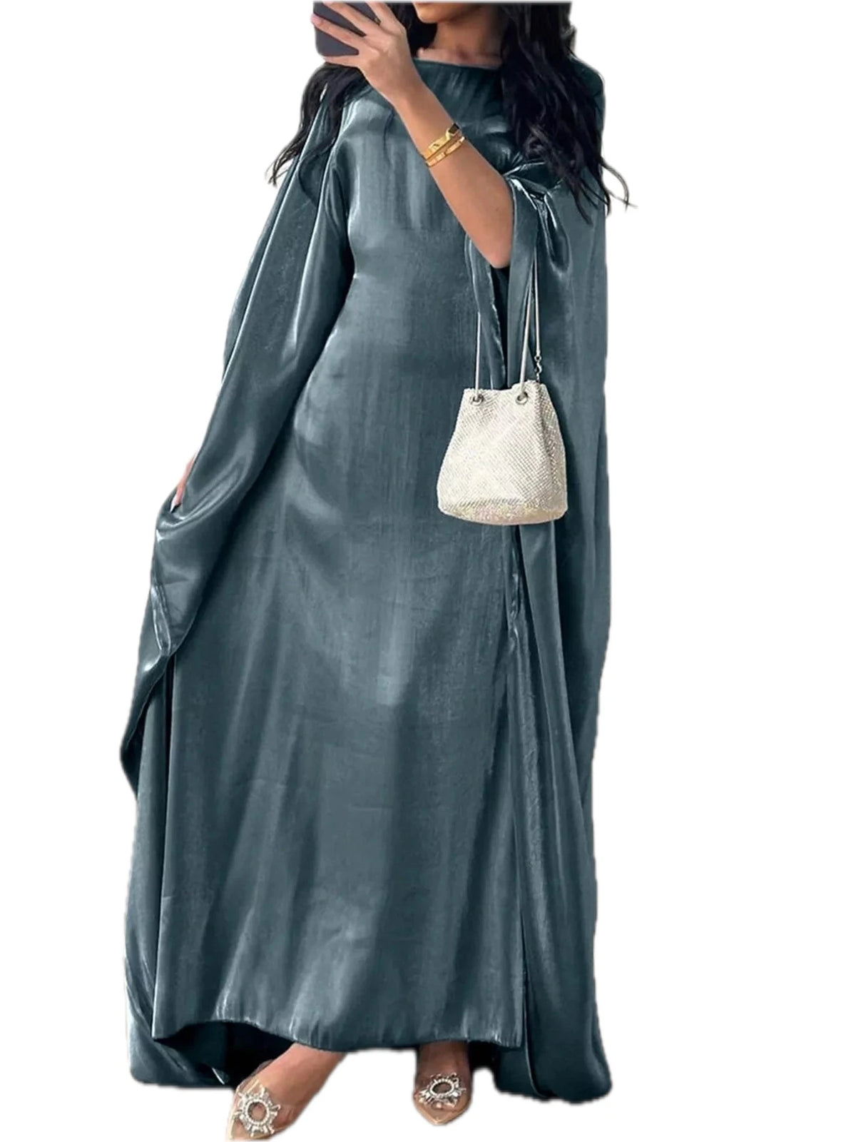 Kimono Sleeve Maxi Dress