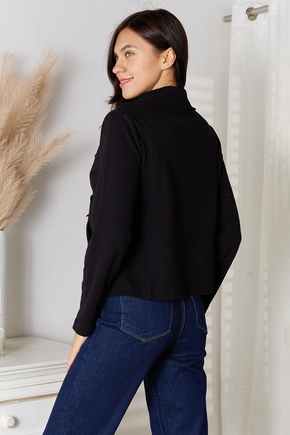 Culture Code Full Size Zip-Up Jacket for Women with Pockets