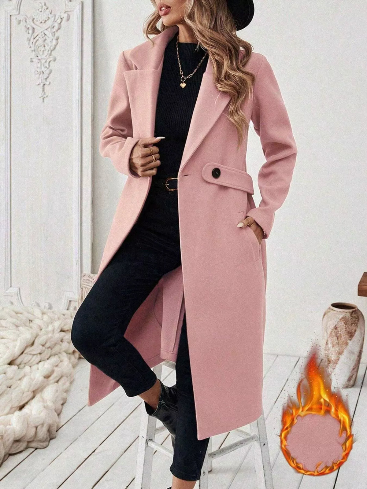 Single Button Longline Coat