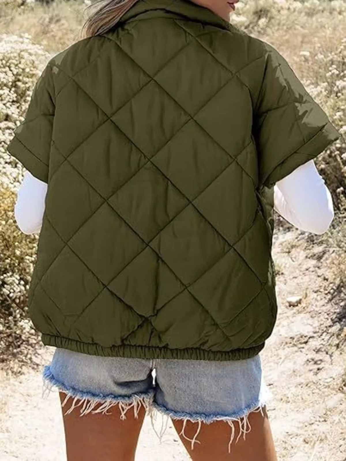 Quilted Zip Up Winter Coat