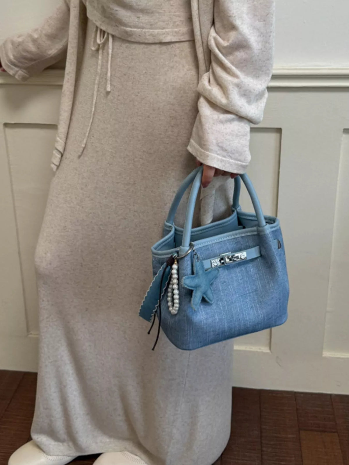 Bucket Top Handle Crossbody Bag for Women