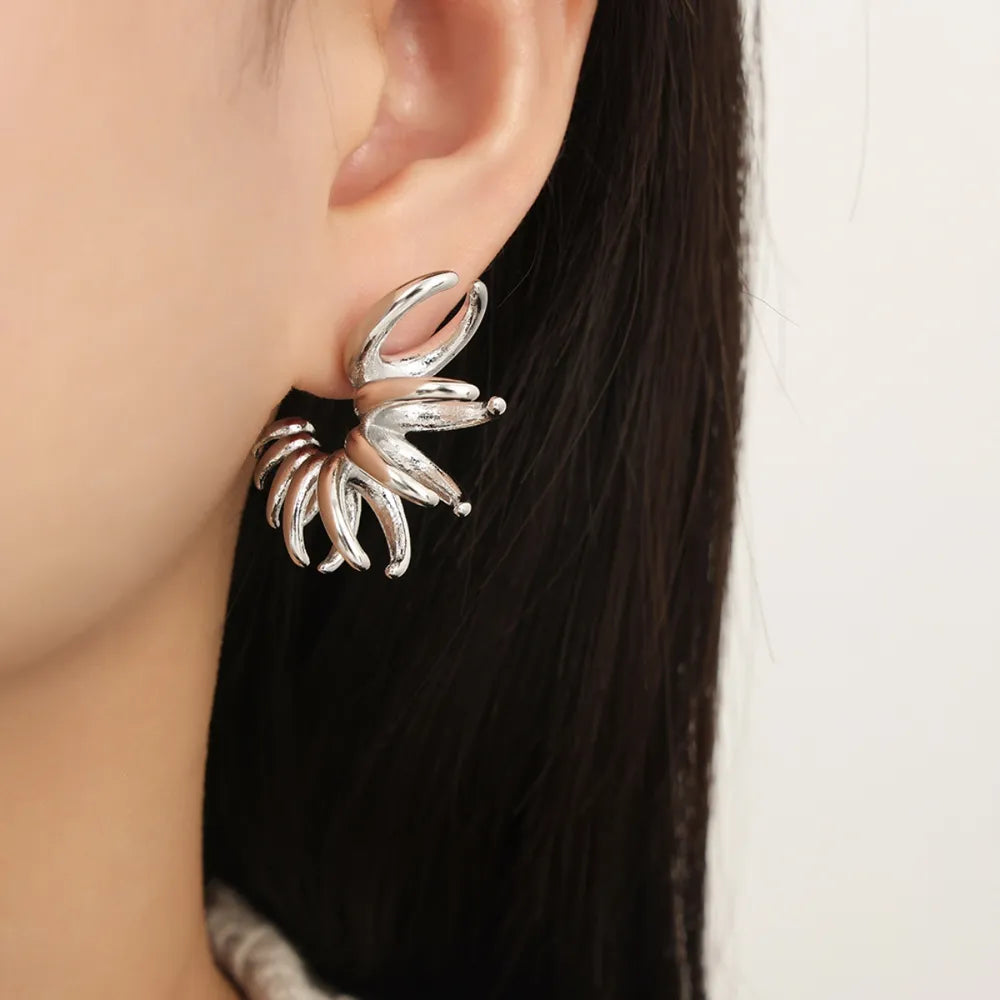 Titanium Steel Irregular Shape Earrings – image 4 | Lilixa Trending Jewelry