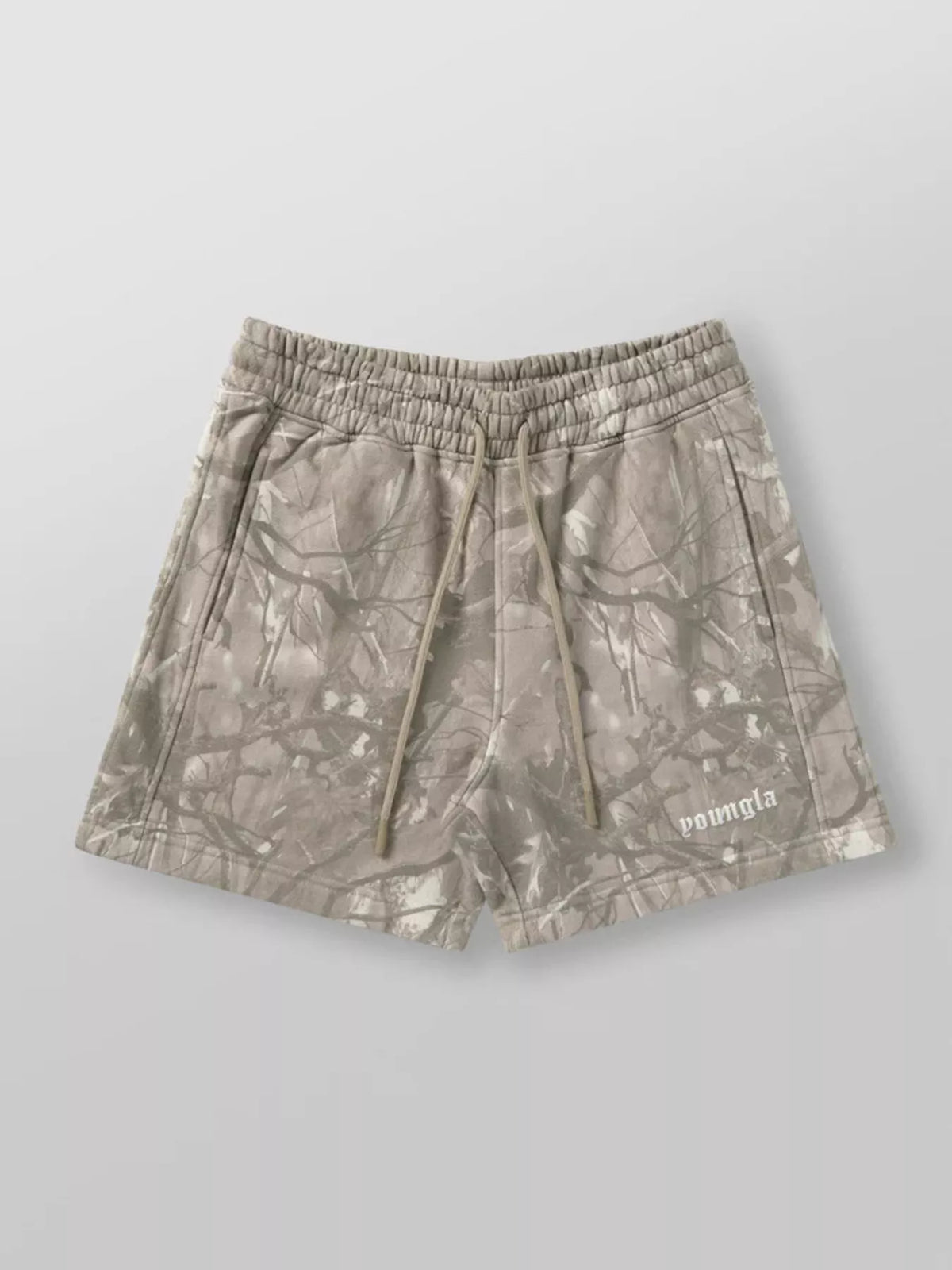 Men's Camo Drawstring Shorts Plus Size