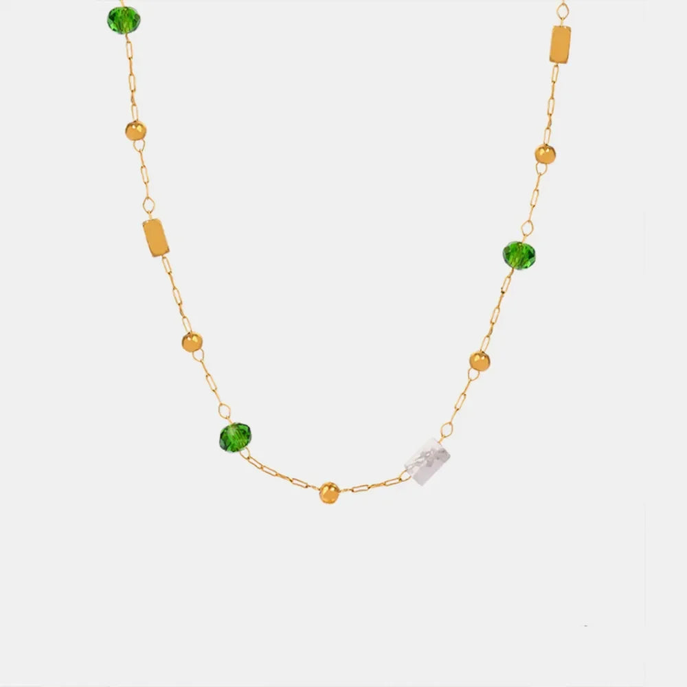Titanium Steel Gold-plated Bead Necklace – image 7 | Lilixa Trending Jewelry