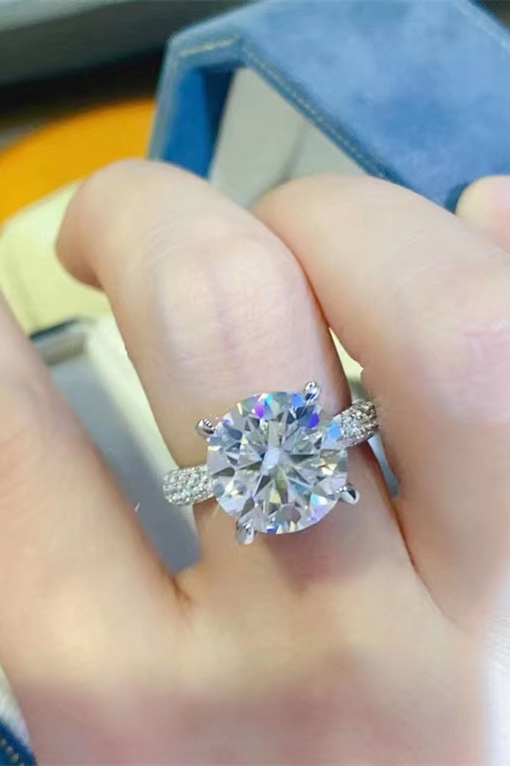 5 Carat Moissanite 925 Sterling Silver Ring – image 7 | Lilixa Trending Jewelry
