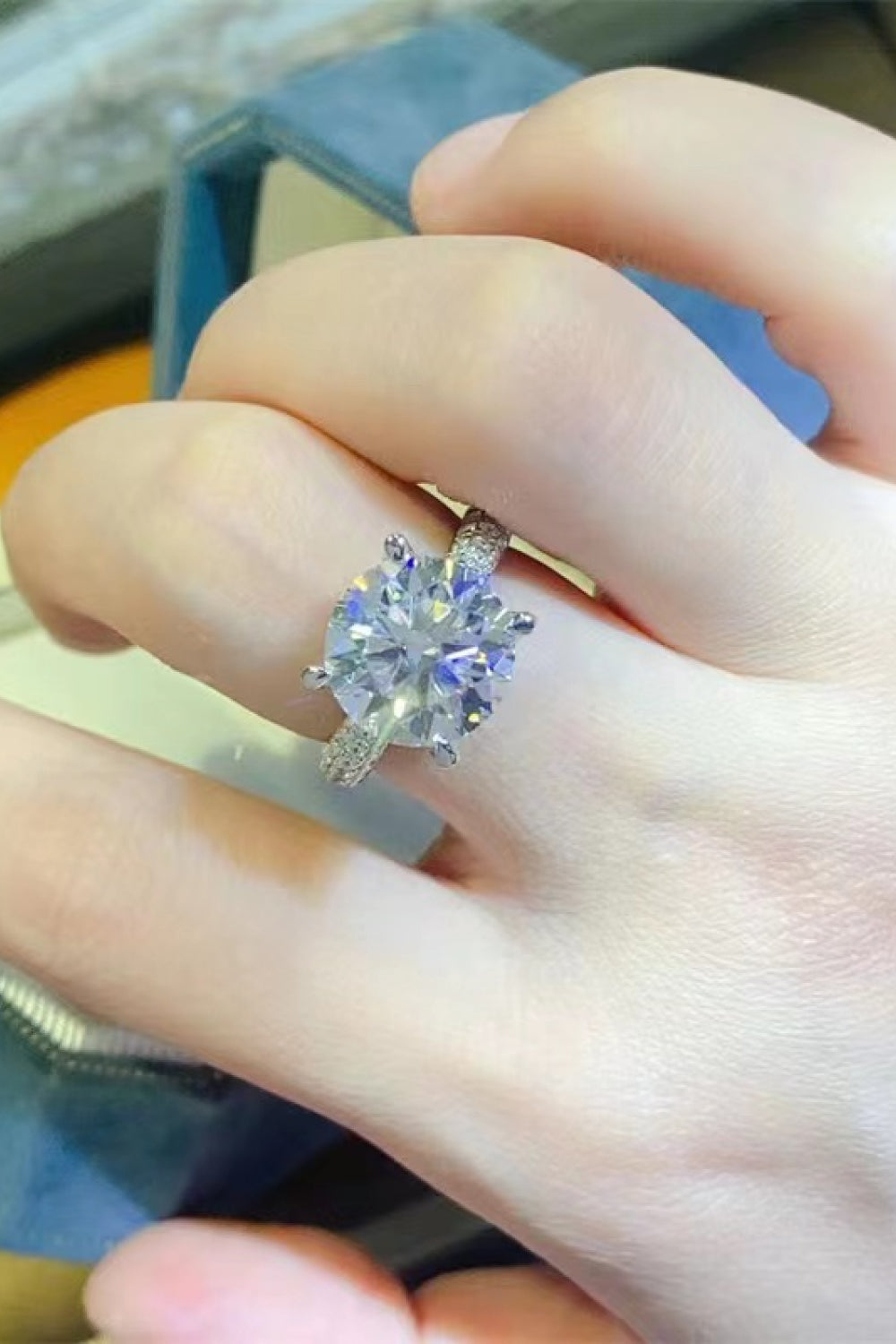 5 Carat Moissanite 925 Sterling Silver Ring – image 8 | Lilixa Trending Jewelry