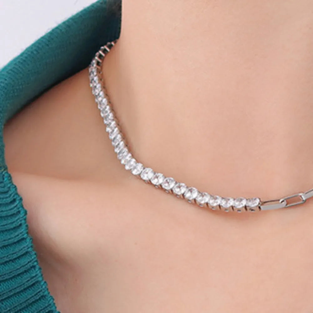 Zircon Titanium Steel Necklace – image 6 | Lilixa Trending Jewelry
