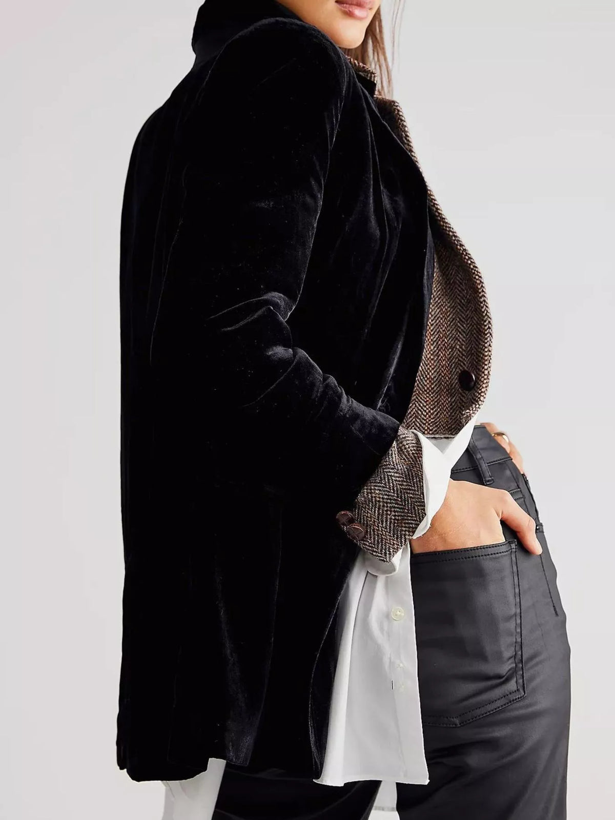 Double Breasted Button Up Blazer