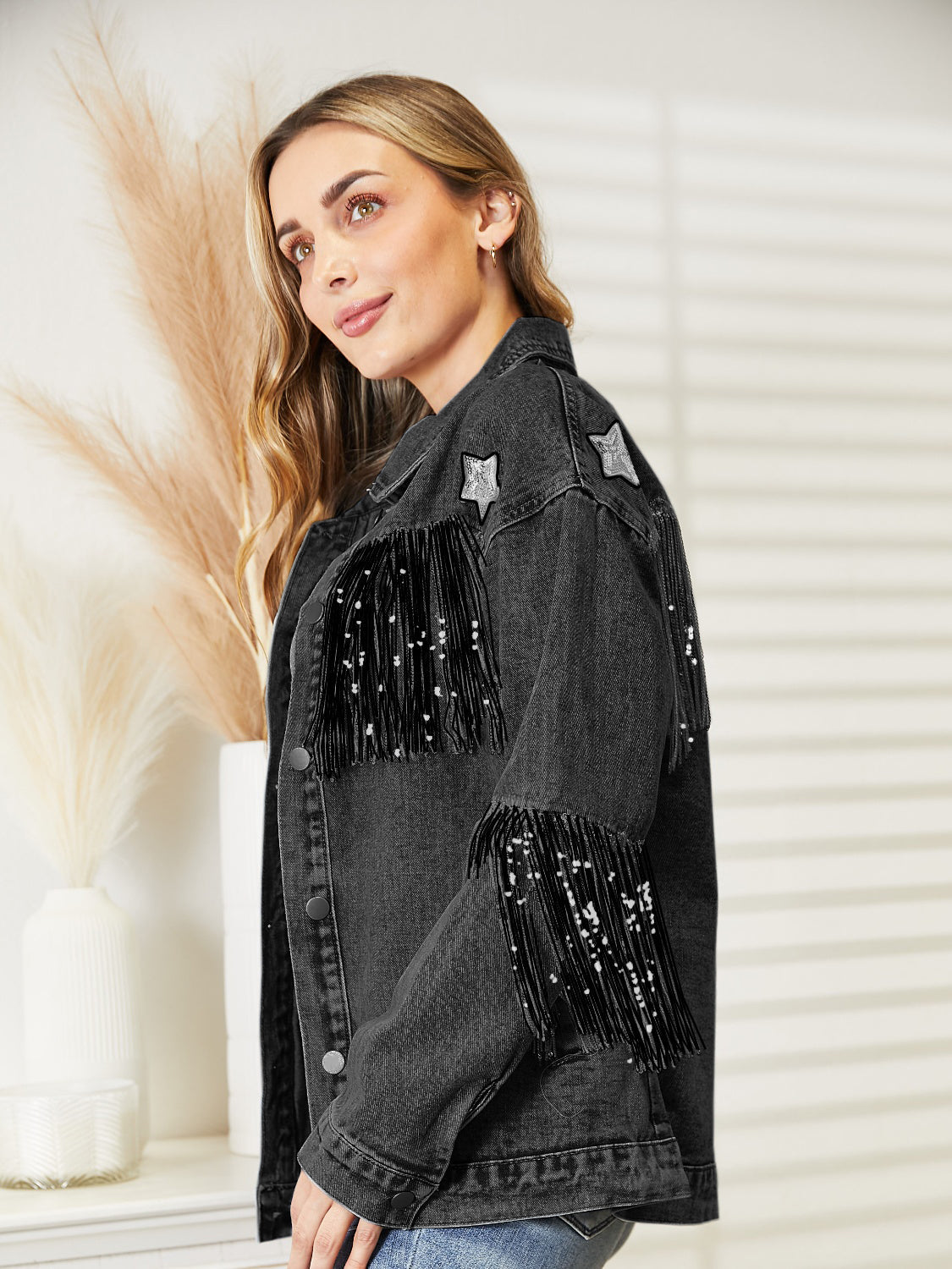 Fringe Denim Jacket