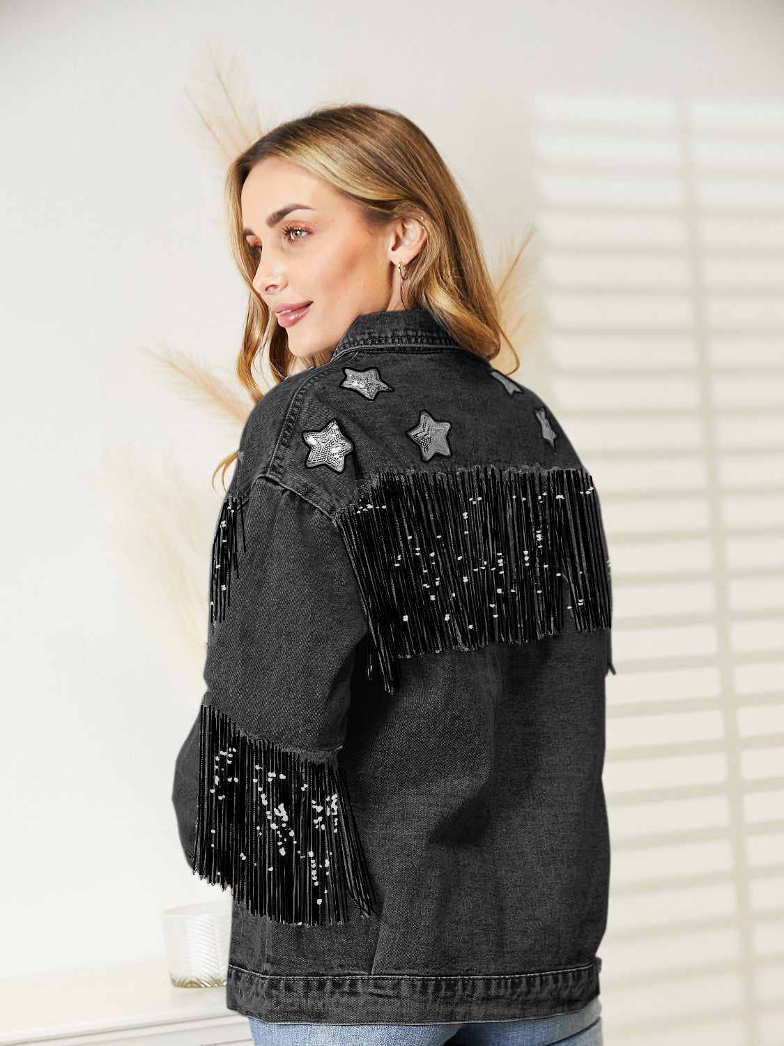 Fringe Denim Jacket