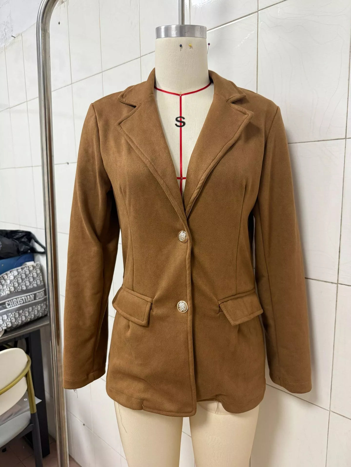 Single Breasted Lapel Blazer