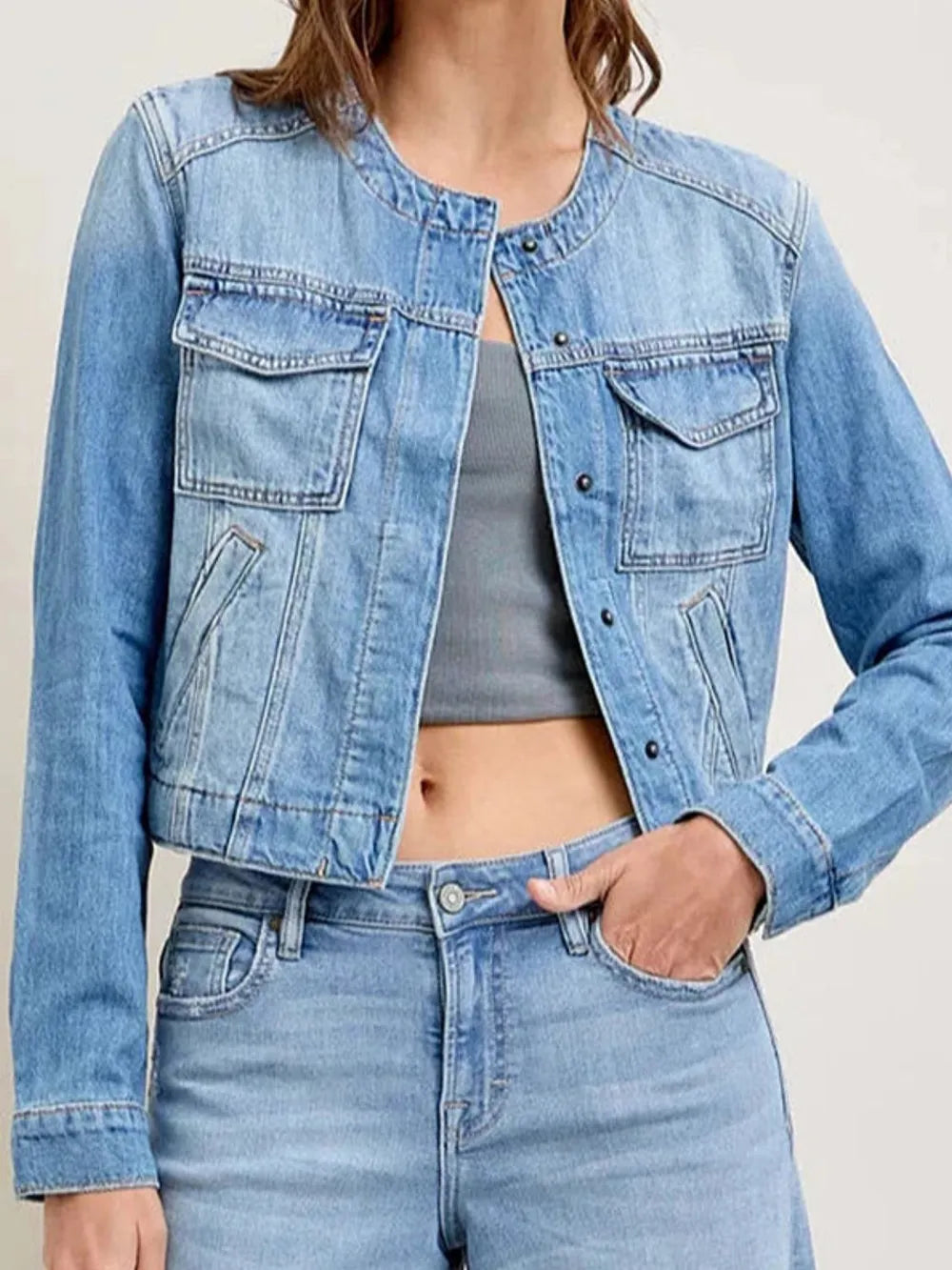 Cargo Denim Jacket