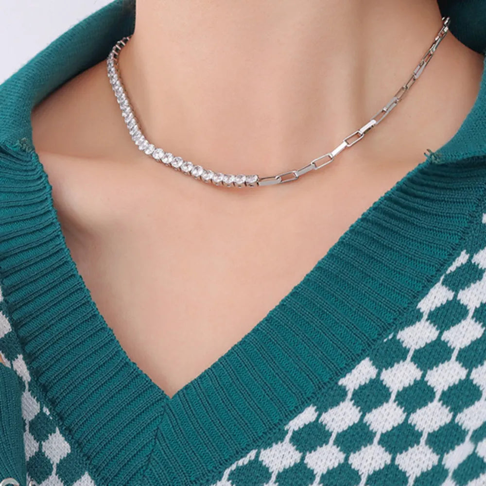 Zircon Titanium Steel Necklace – image 4 | Lilixa Trending Jewelry