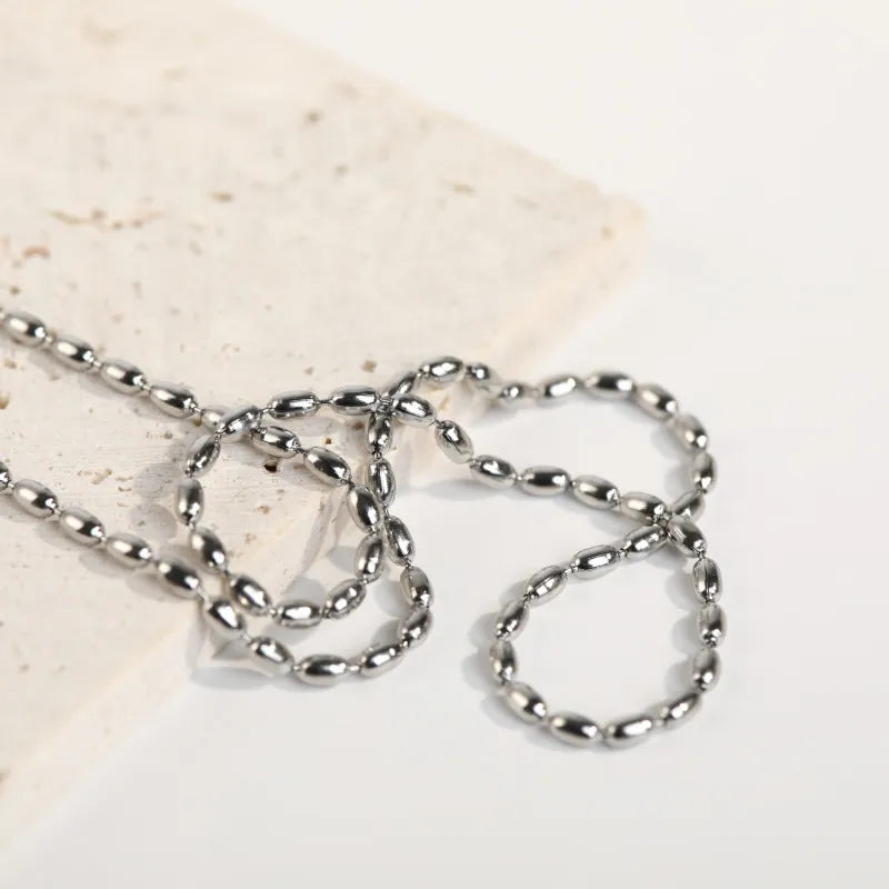 Titanium Steel Beaded Necklace – image 5 | Lilixa Trending Jewelry
