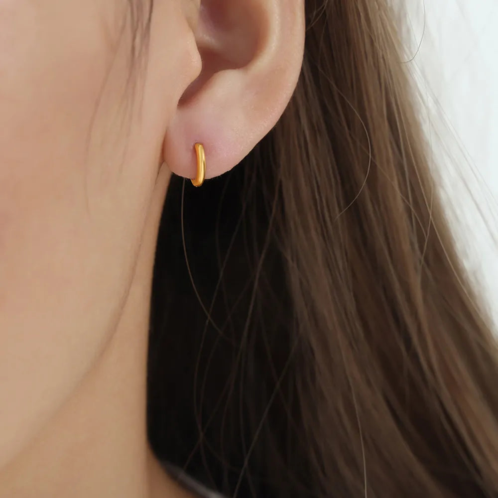 18K Gold-Plated Huggie Earrings – image 1 | Lilixa Trending Jewelry