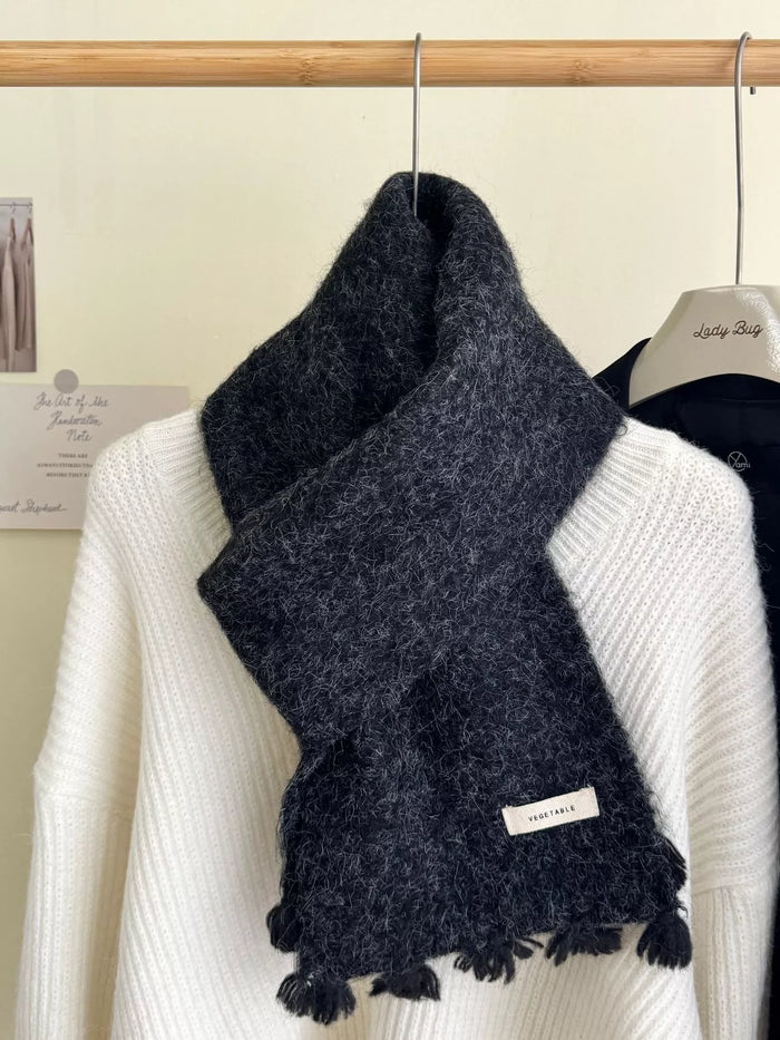 Tassel Knitted Scarf for Women