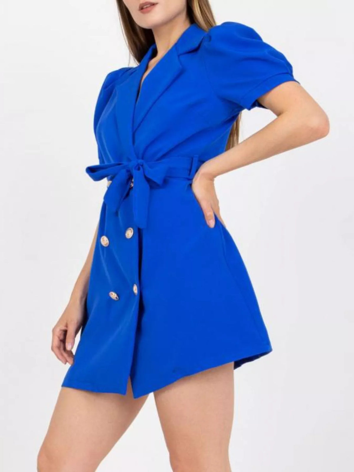 Blazer Tie Waist Mini Dress