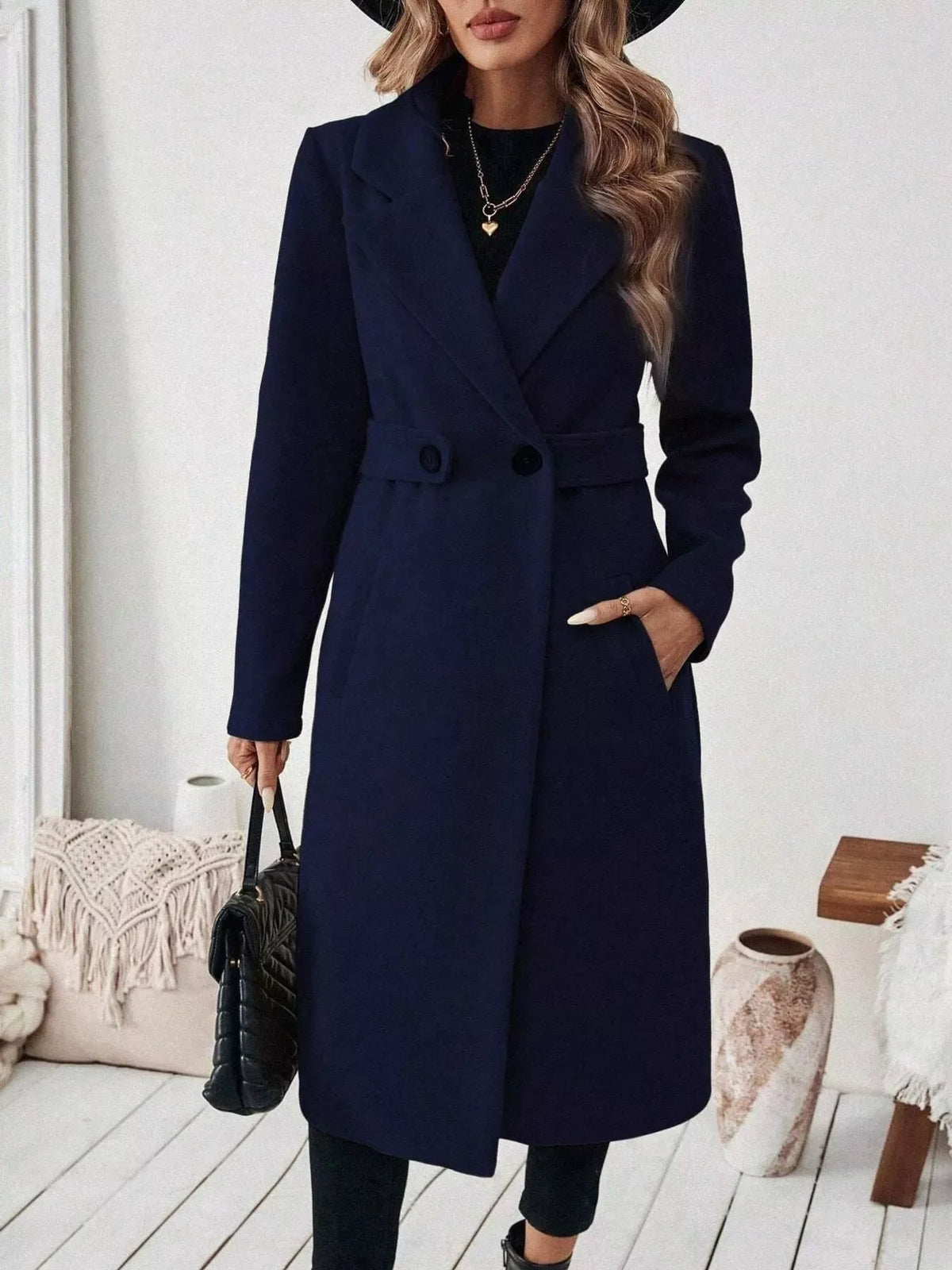 Single Button Longline Coat
