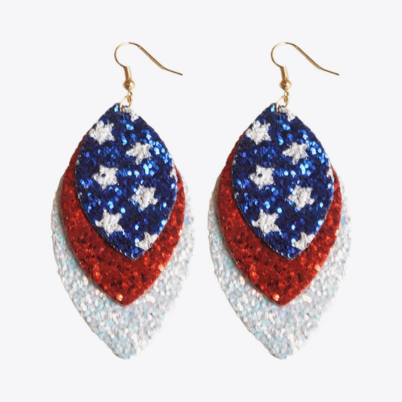 Leaf Shape Copper Dangle Earrings – image 2 | Lilixa Trending Jewelry