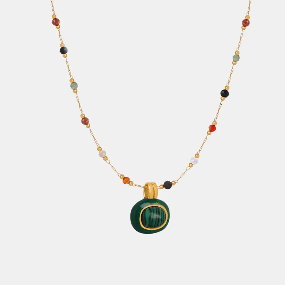 Titanium Steel Gold-plated Bead Necklace – image 3 | Lilixa Trending Jewelry