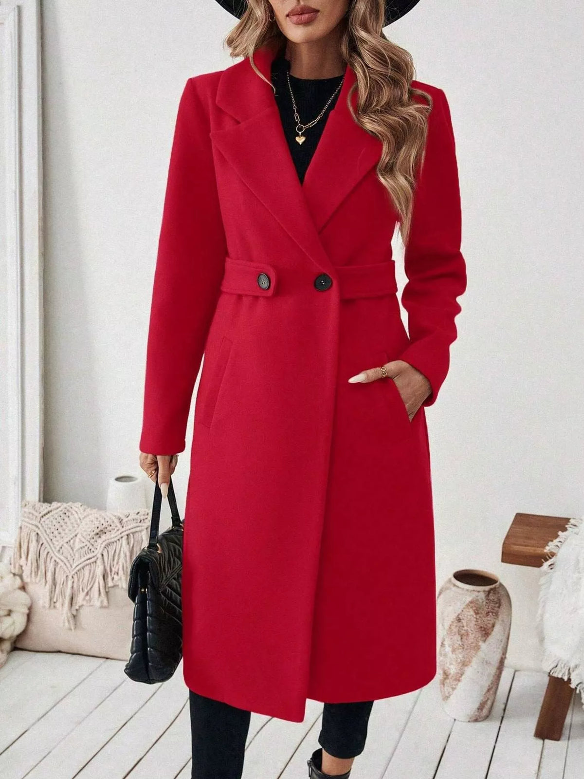 Single Button Longline Coat