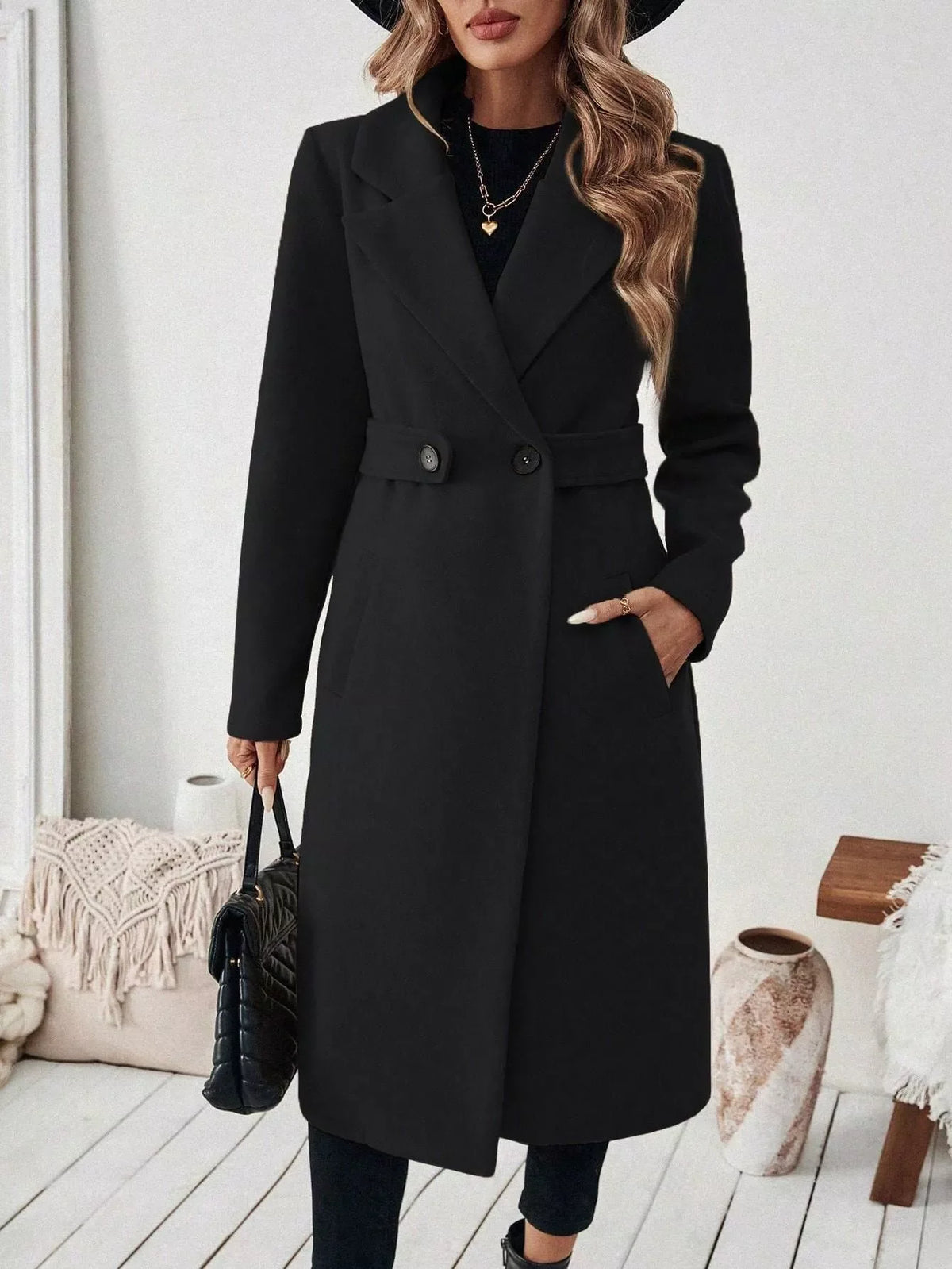 Single Button Longline Coat