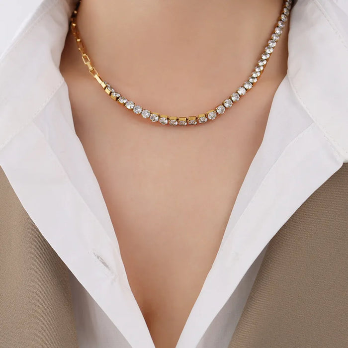 Zircon Titanium Steel Necklace – image 1 | Lilixa Trending Jewelry