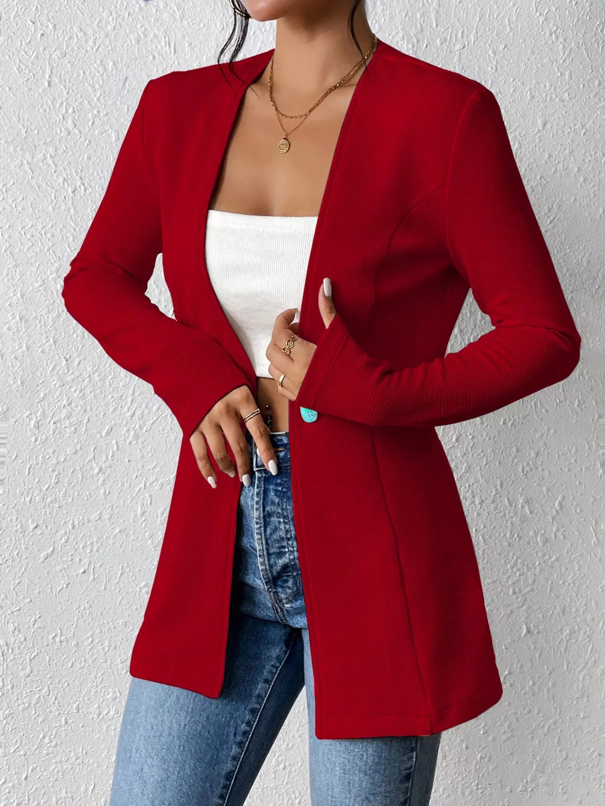 Princess Seams One Button Blazer