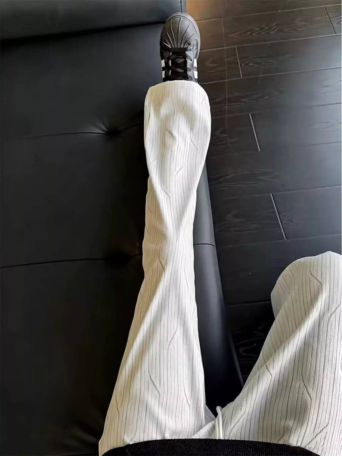 Men's Striped Wide Leg Drawstring Pants Plus Size