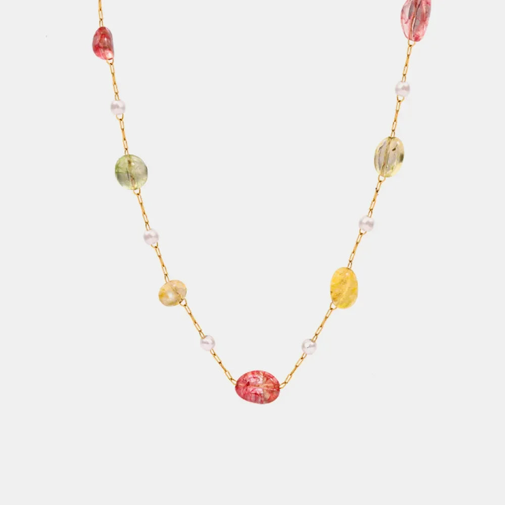 Titanium Steel Gold-plated Bead Necklace – image 5 | Lilixa Trending Jewelry