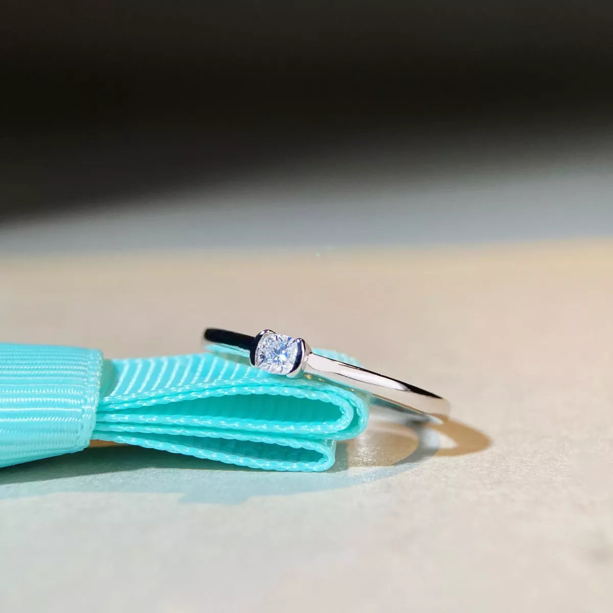 925 Sterling Silver Moissanite Ring for Women