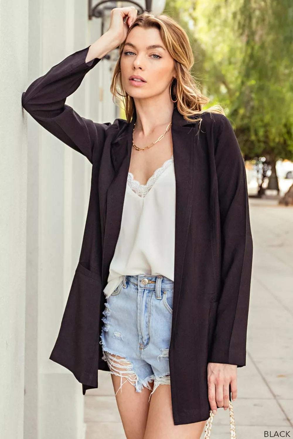 Kori America Open Front Blazer
