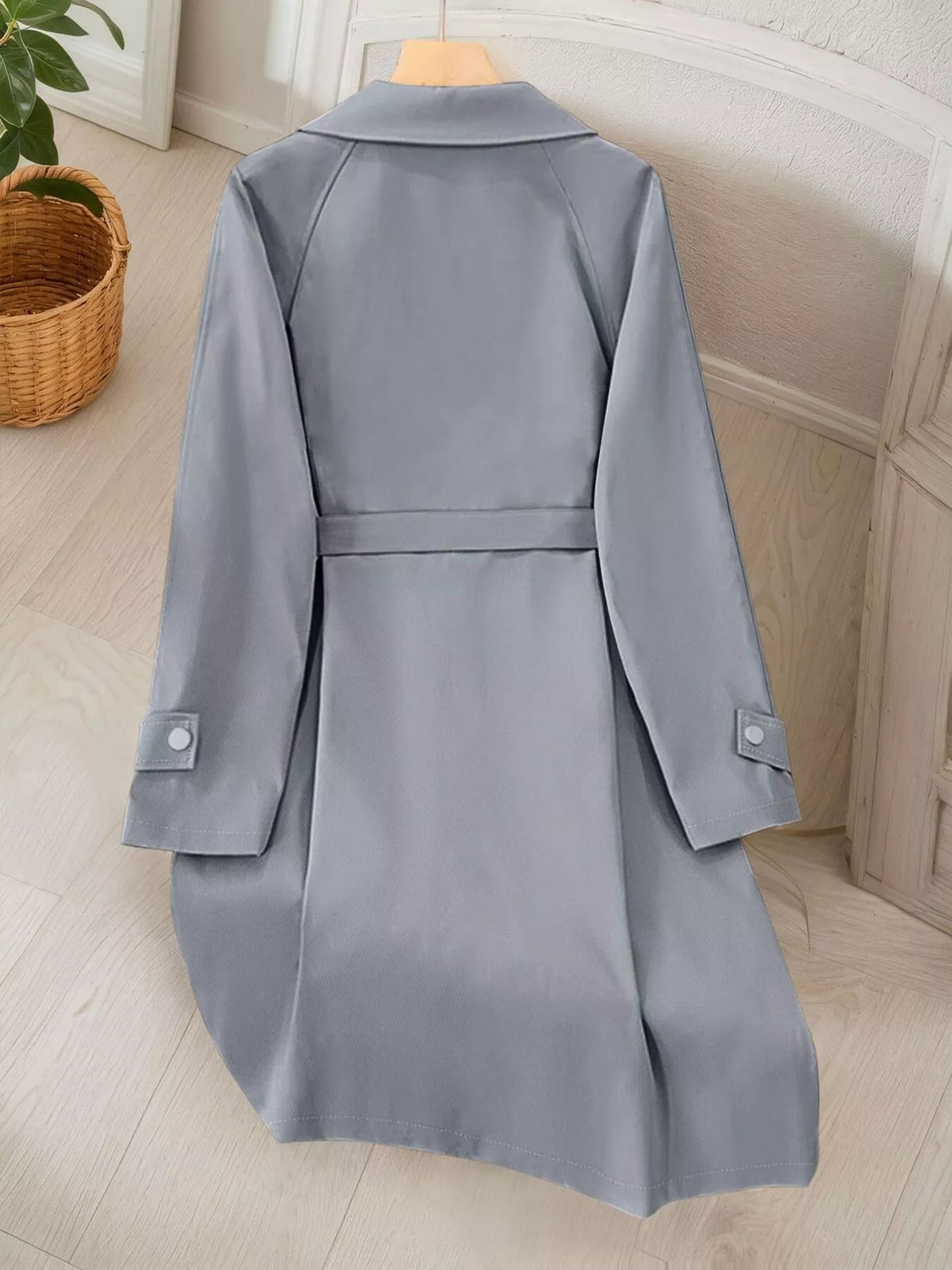 Lapel Longline Trench Coat