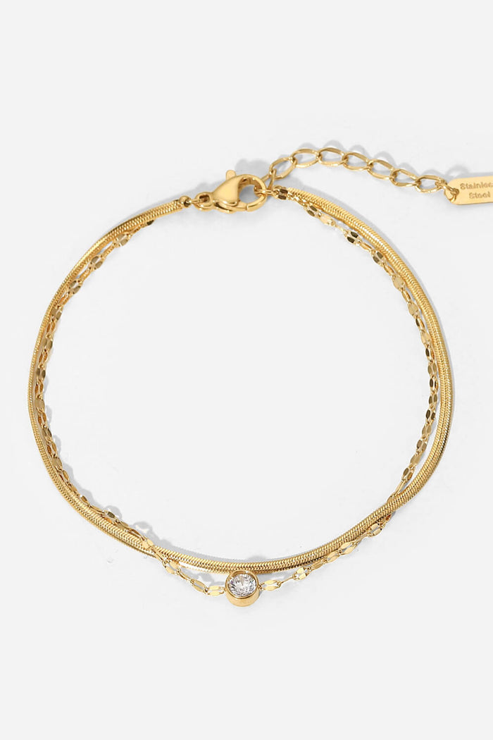 Icing on the Cake Rhinestone Double-Layered Bracelet – image 1 | Lilixa Trending Jewelry