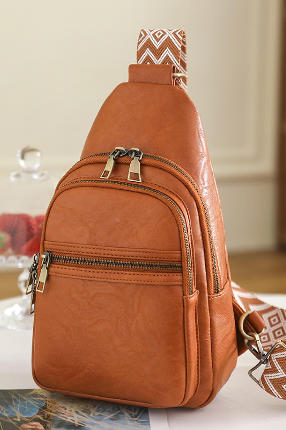 Adored It's Your Time Vegan Leather Sling Bag for Women